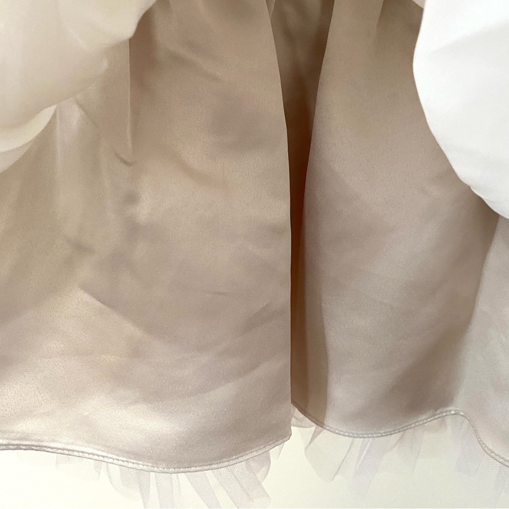 RARE EDITIONS Baby Dress Shimmer Organza Puff Sleeve 24 Months Pageant Easter - Picture 13 of 15